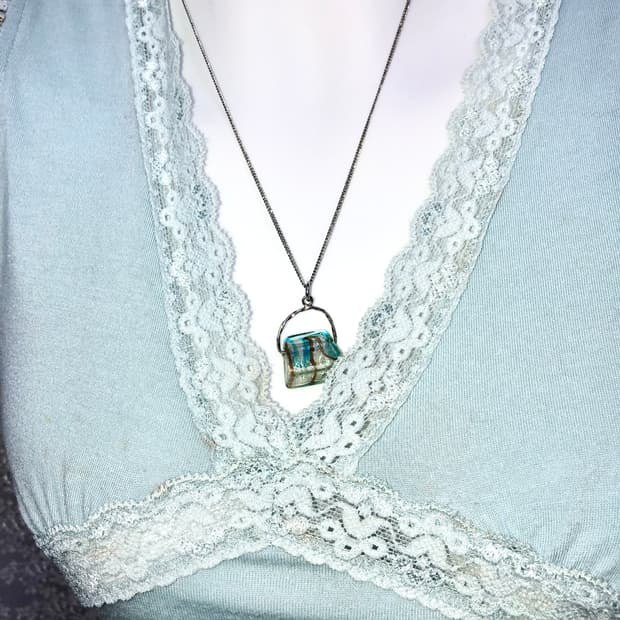 mint gemstone necklace