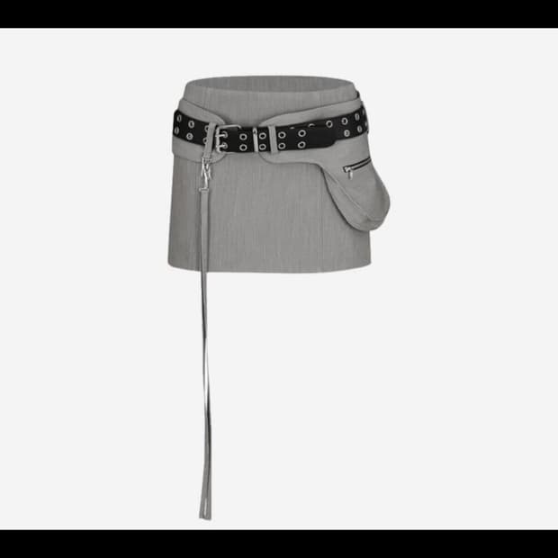 카시코 카코 벨트 미니스커트 s