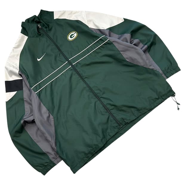 [XL] 나이키 NFL 그린베이 패커스 빈티지 바람막이 A260