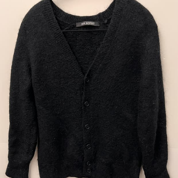 닐바렛 모헤어 가디건 