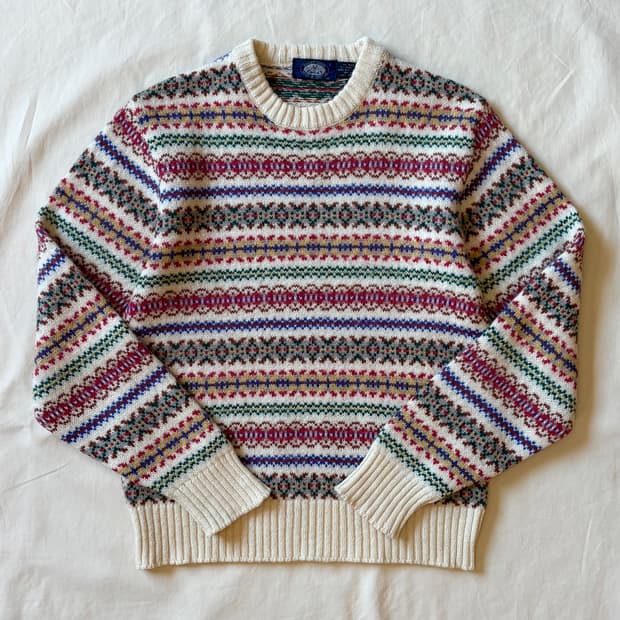 [L] 80s 스코틀랜드 KNIGHTS BRIDGE 페어아일 니트 스웨터