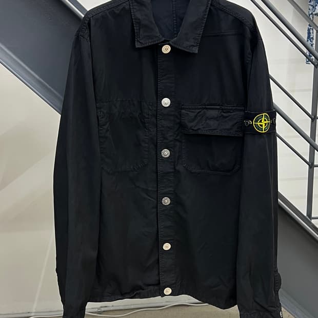 스톤아일랜드 23SS 와펜 가먼트다잉 트윌 TC 오버셔츠