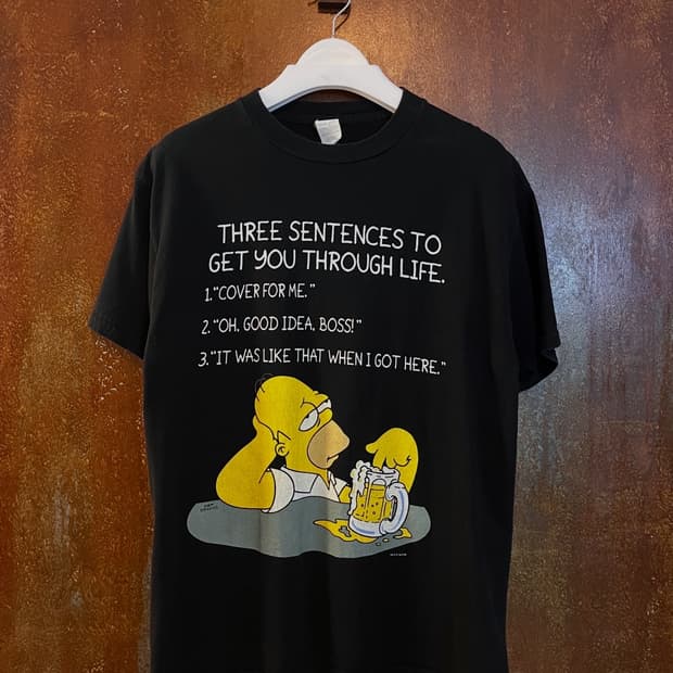 90s Vintage simpson 빈티지심슨티셔츠