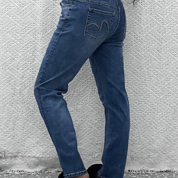 에비수 빈티지 모던 캐주얼 슬림핏 데님팬츠 32인치 C10407