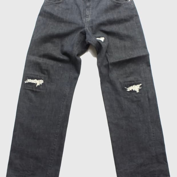 네이버후드 데미지드 셀비지진(XL)