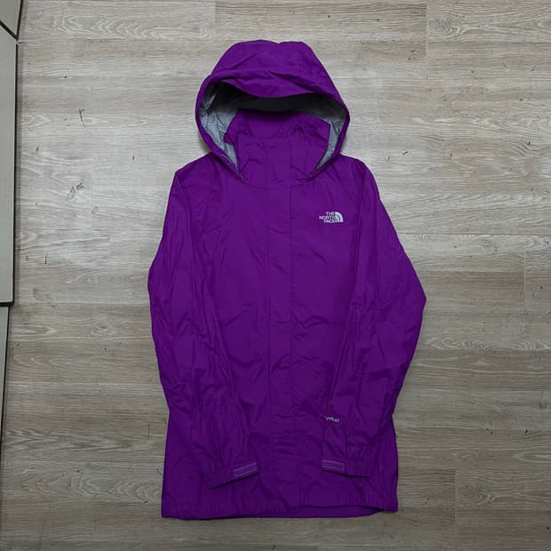 노스페이스 여성 하프돔 로고 바람막이 후드자켓 [퍼플] S/80