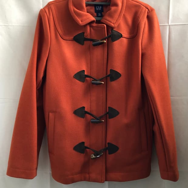 갭 오렌지 더플코트