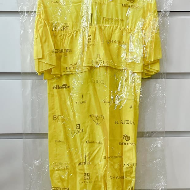 ZARA 자라 리오셀 러플원피스 노랑원피스