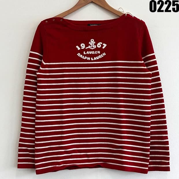 폴로 로렌 스트라이프 니트 M 0225