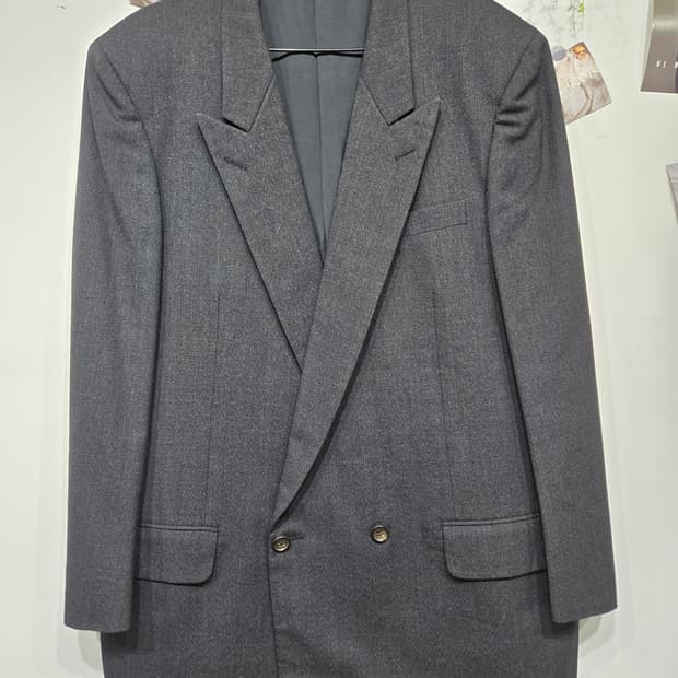 꼼데가르송 더블 버튼 블레이저 자켓