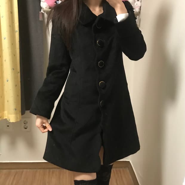 빈티지 리본 블랙 코트 달천깔 히메갸루 로걀 공겜여주 리즈리사깔 라떼