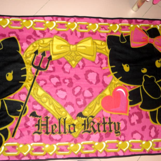 갸루 호피키티 담요