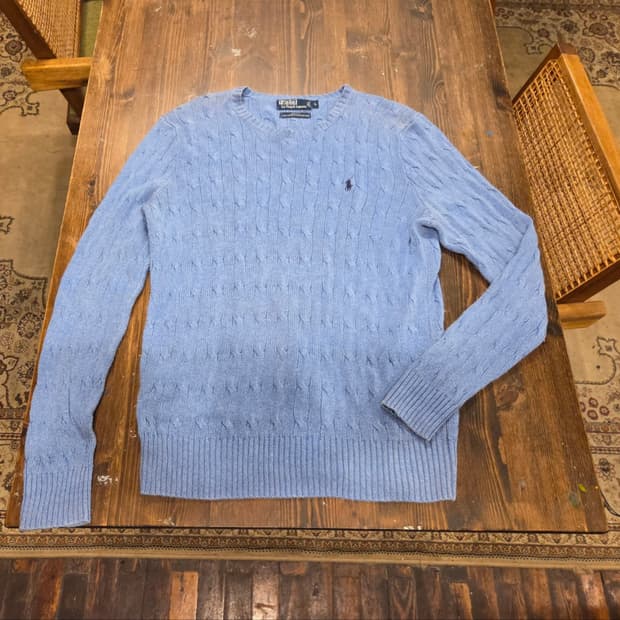 폴로랄프로렌 실크 케이블니트