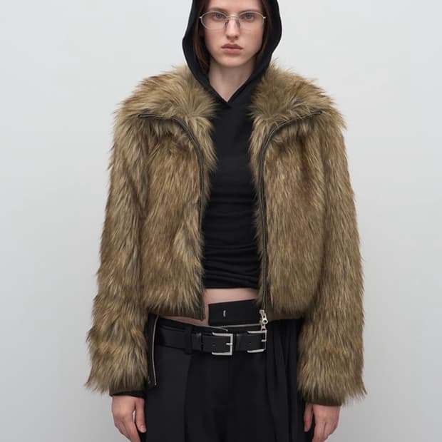 lcdc fur 자켓 카키