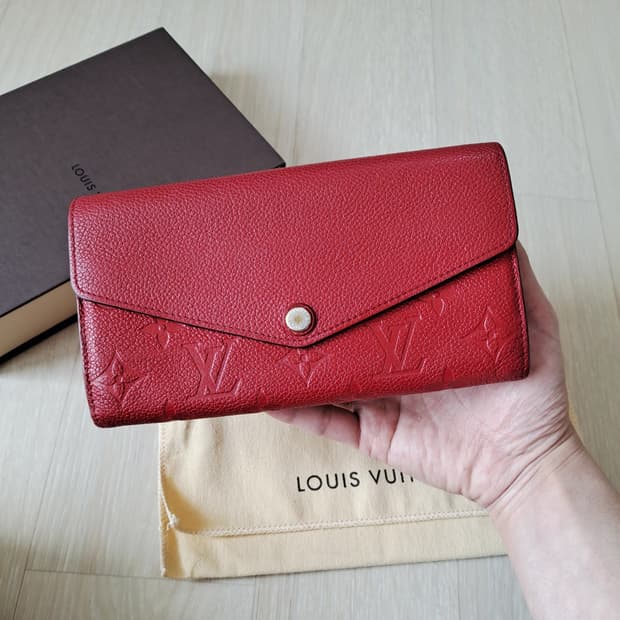 [100%/정품] 루이비통 사라 월릿 모노그램 앙프렝뜨, 루이비통지갑