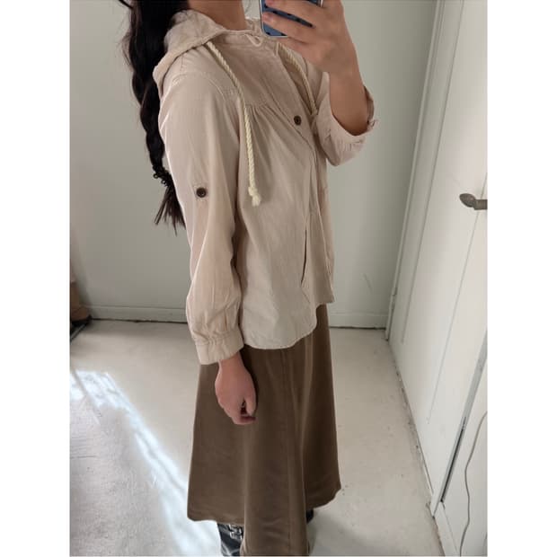 일본빈티지 모리 베이지 가디건 자켓