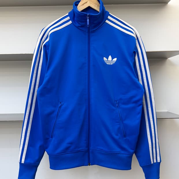 아디다스 3 스트라이프 파이어버드 포카리블루 트랙탑