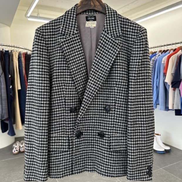 70'S OLD CELINE 더블 브레스티드 재킷 (M~L)