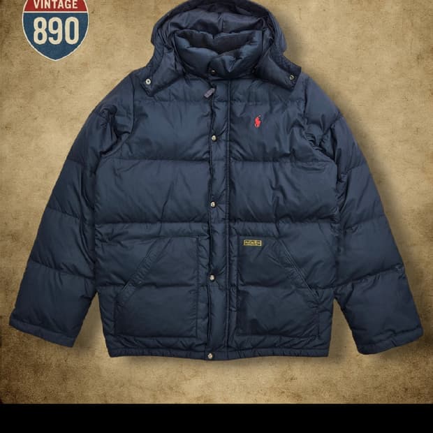 폴로 랄프로렌 네이비 푸퍼 패딩