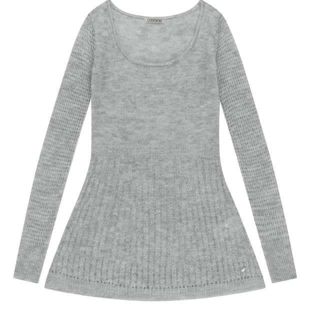 코이세이오 소프트 벨 니트 라이트그레이