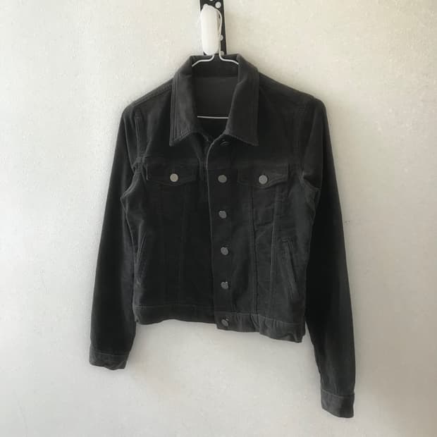vintage black denim jacket