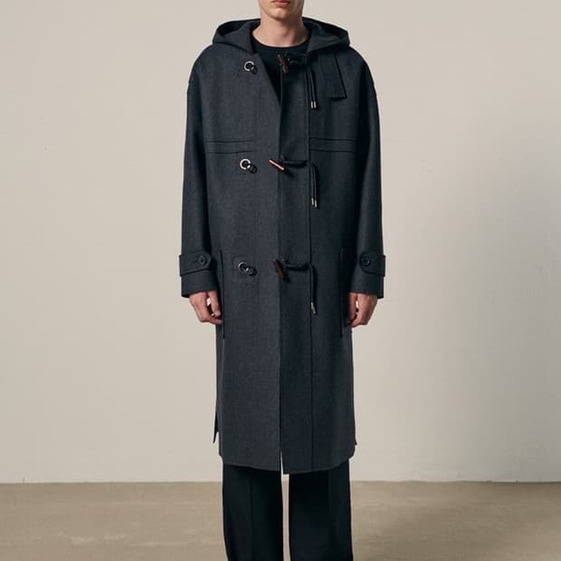 디앤써 DNSR 캐시펠트 후드 더플 코트