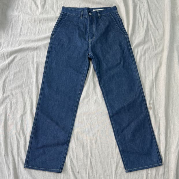 포터리 논워시드 트위스트 블루 데님팬츠 2