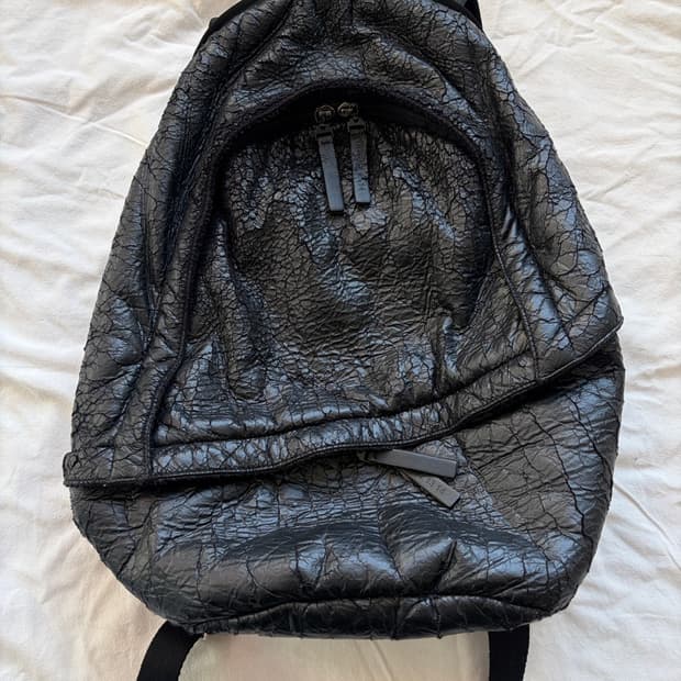메종 마르지엘라 크링클랩스 백팩 블랙 가방 MM6 Margiela
