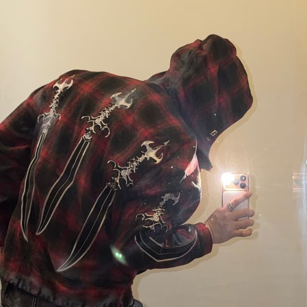 떠그클럽 아랍소드 플란넬 후드집업(새상품)