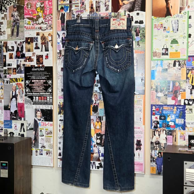 트루릴리전 조이 진청 데님 팬츠