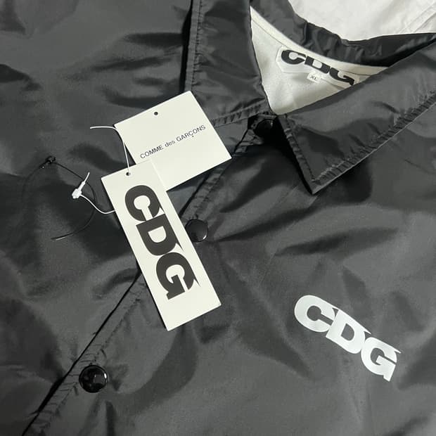(XL) 꼼데가르송 cdg 코치 자켓 블랙