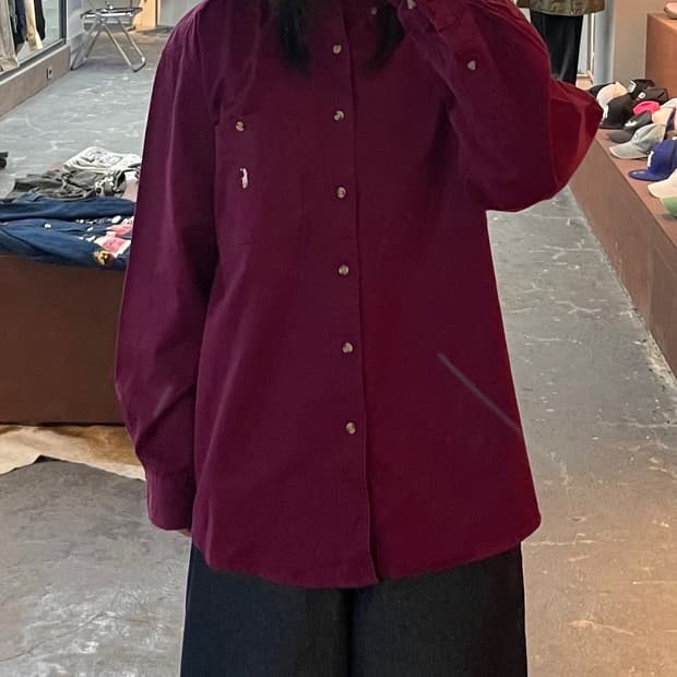 폴로 랄프로렌 버건디 셔츠 H1981