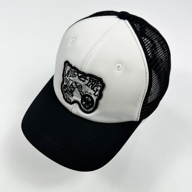 VTG 빈티지 스컬 블랙 메쉬 볼캡 모자