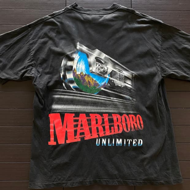 (XL) 90s 빈티지 말보로 트레인 티셔츠