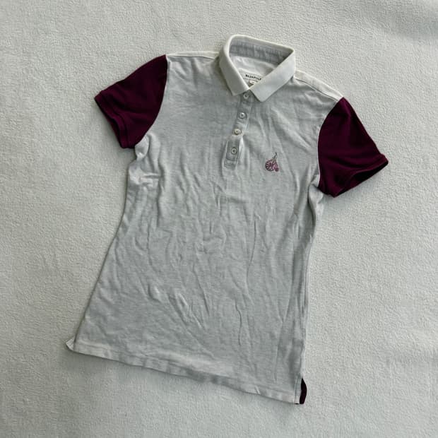 90 빈폴 배색 카라 반팔 티셔츠 0413T