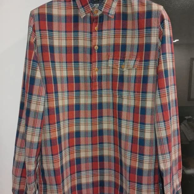 J.CREW HARRINGBONE PULLOVER SHIRTS