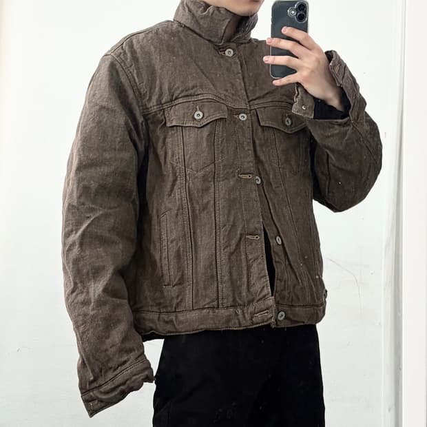 PAS 032 페디드 데님 자켓