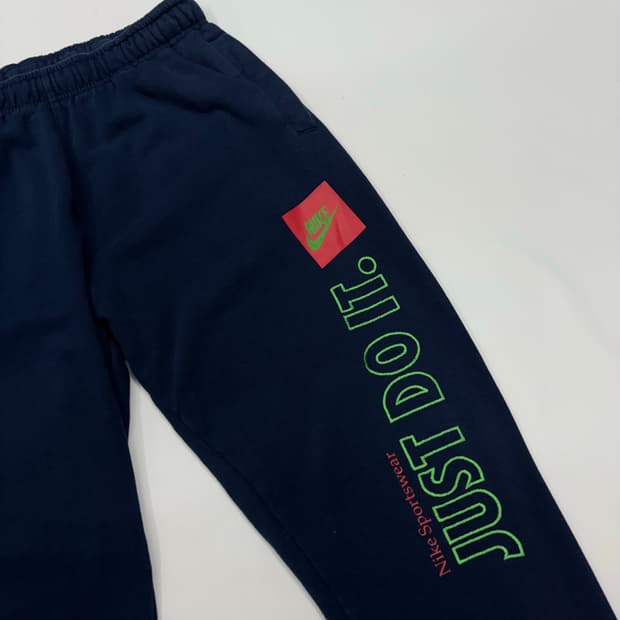 빈티지 나이키 just do it 빅로고 조거 팬츠