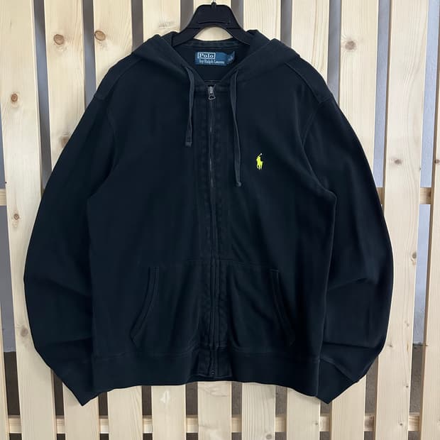 (M) 폴로 랄프로렌 블랙 후드집업