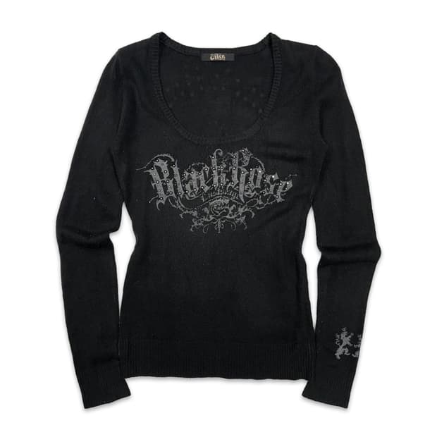 빈티지 Glitz 글리츠 펑크 니트