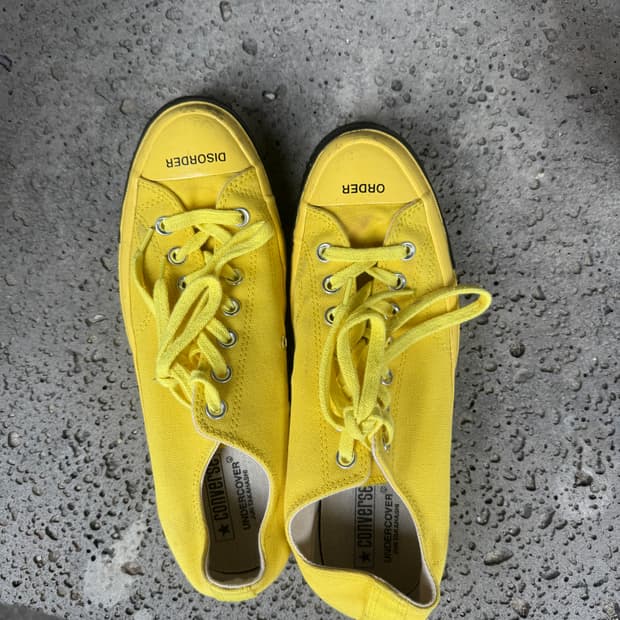 컨버스 언더커버 콜라보 척70 로우 옐로우 블랙