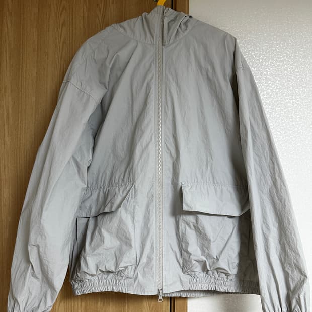 (L) 홀리선 브리즈 후드 바람막이 자켓 - 라이트 그레이