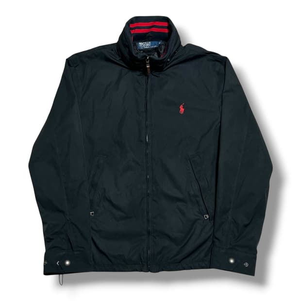 Polo Ralph Lauren 블랙 내장후드 바람막이