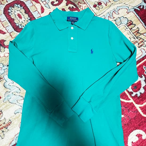 폴로 랄프로렌 긴팔 카라티 그린 M