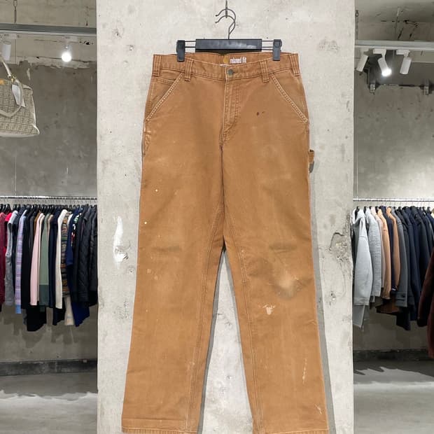 칼하트 카멜 릴렉스드 핏 데님 팬츠