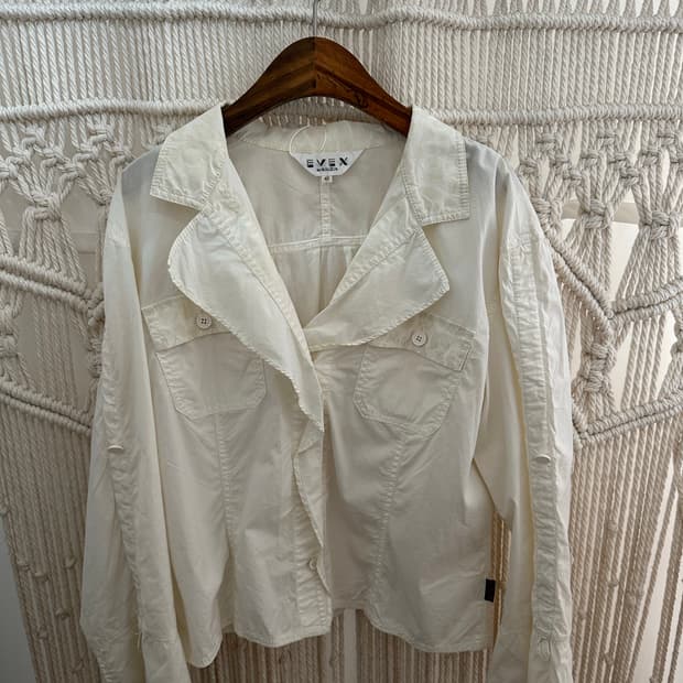 내추럴 포켓 카라 셔츠 자켓