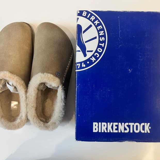 버켄스탁 체르마트 시어링 슬리퍼 43 타우페 (새상품)