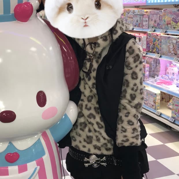 호피 퍼 후드티