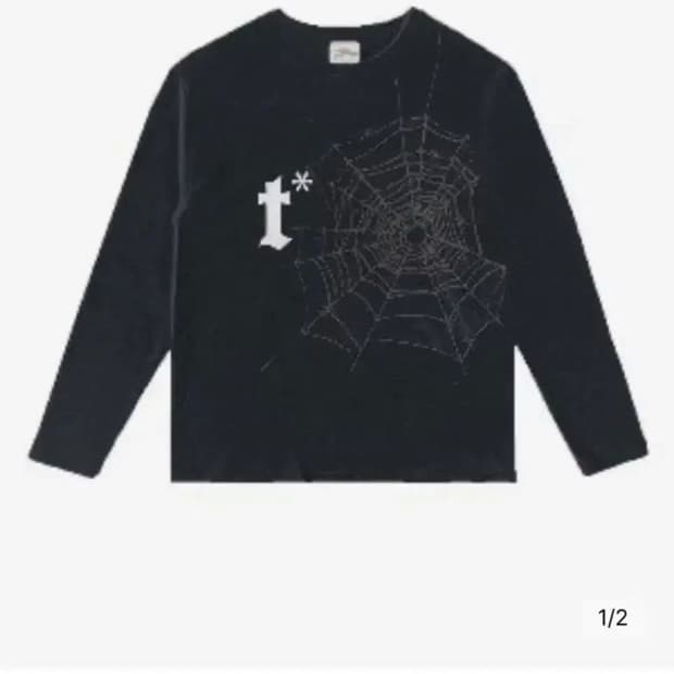 탄산마그네슘 웹 스파이더 롱슬리브 블랙 우먼 사이즈