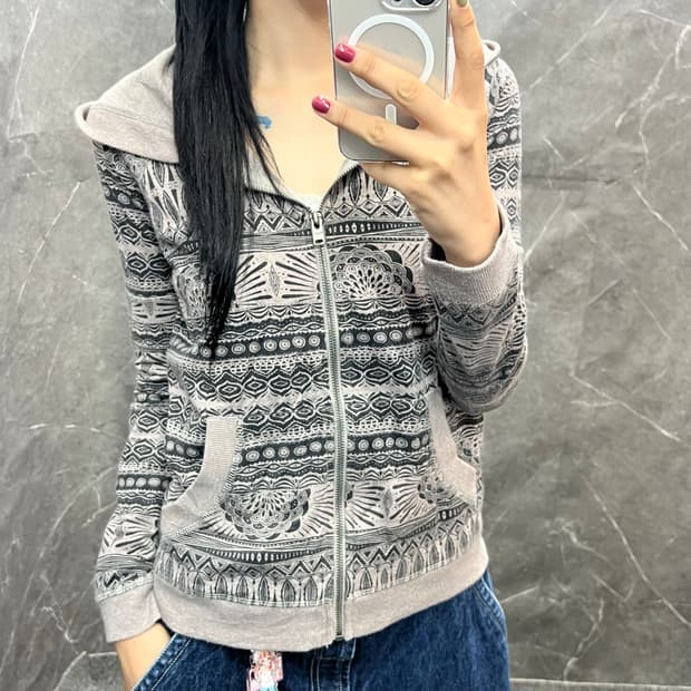 Roxy 패턴 후드집업 s137